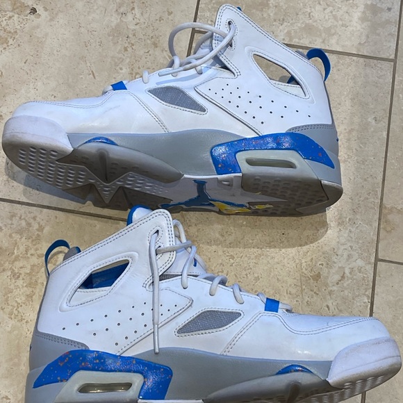 Nike Air Jordan high too white blue mens sz 8.5 - Picture 4 of 11